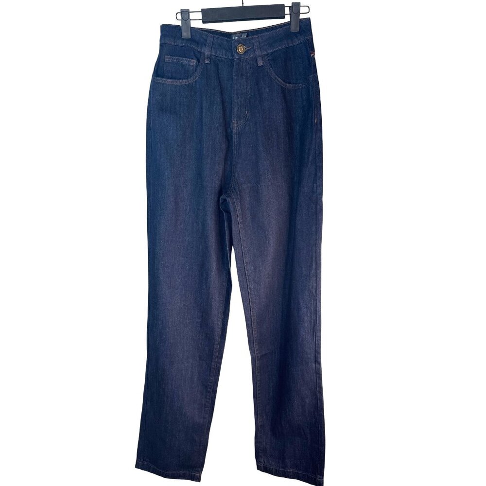 2/$30 Bright & Beautiful Size 4 Straight Leg Denim Jeans Dark Blue NWT